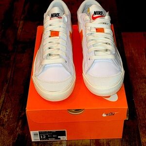 Nike Blazer Low 77 Jumbo White Alpha Orange  DN2158-100 Men's NEW IN BOX size 12